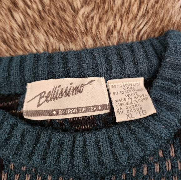 Y2K vintage Tip Top Men's XL grandpa sweater - Picture 2 of 4